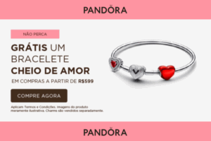 Promoções Pandora Joias para o Dia dos Namorados
