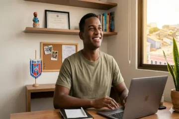 jovem aprendiz homme office