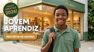 jovem aprendiz boticário