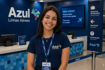 jovem aprendiz azul