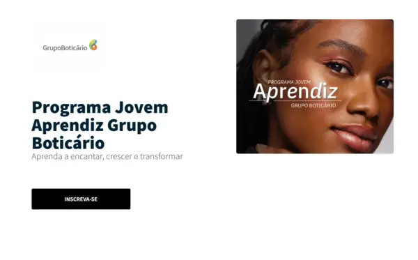 jovem aprendiz boticário