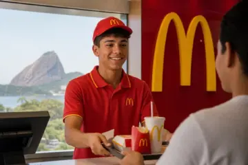 aprendiz atendente restaurante McDonald's RJ